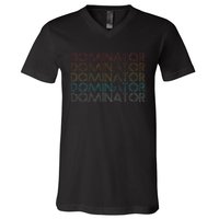 Retro Vintage Dominator V-Neck T-Shirt