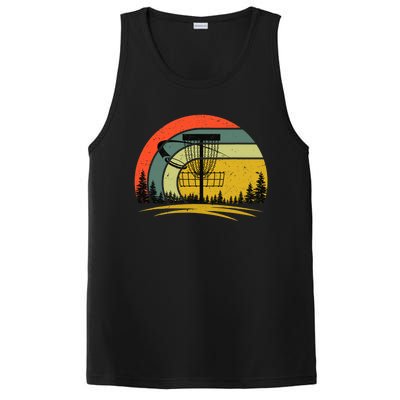 Retro Vintage Disc Golf Frolf Flying Disc Sport Lover Outfit PosiCharge Competitor Tank