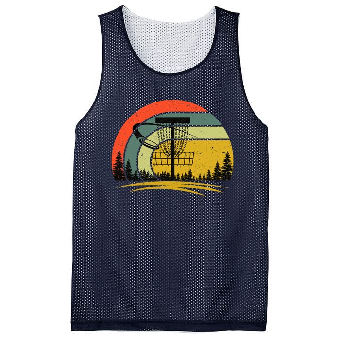 Retro Vintage Disc Golf Frolf Flying Disc Sport Lover Outfit Mesh Reversible Basketball Jersey Tank