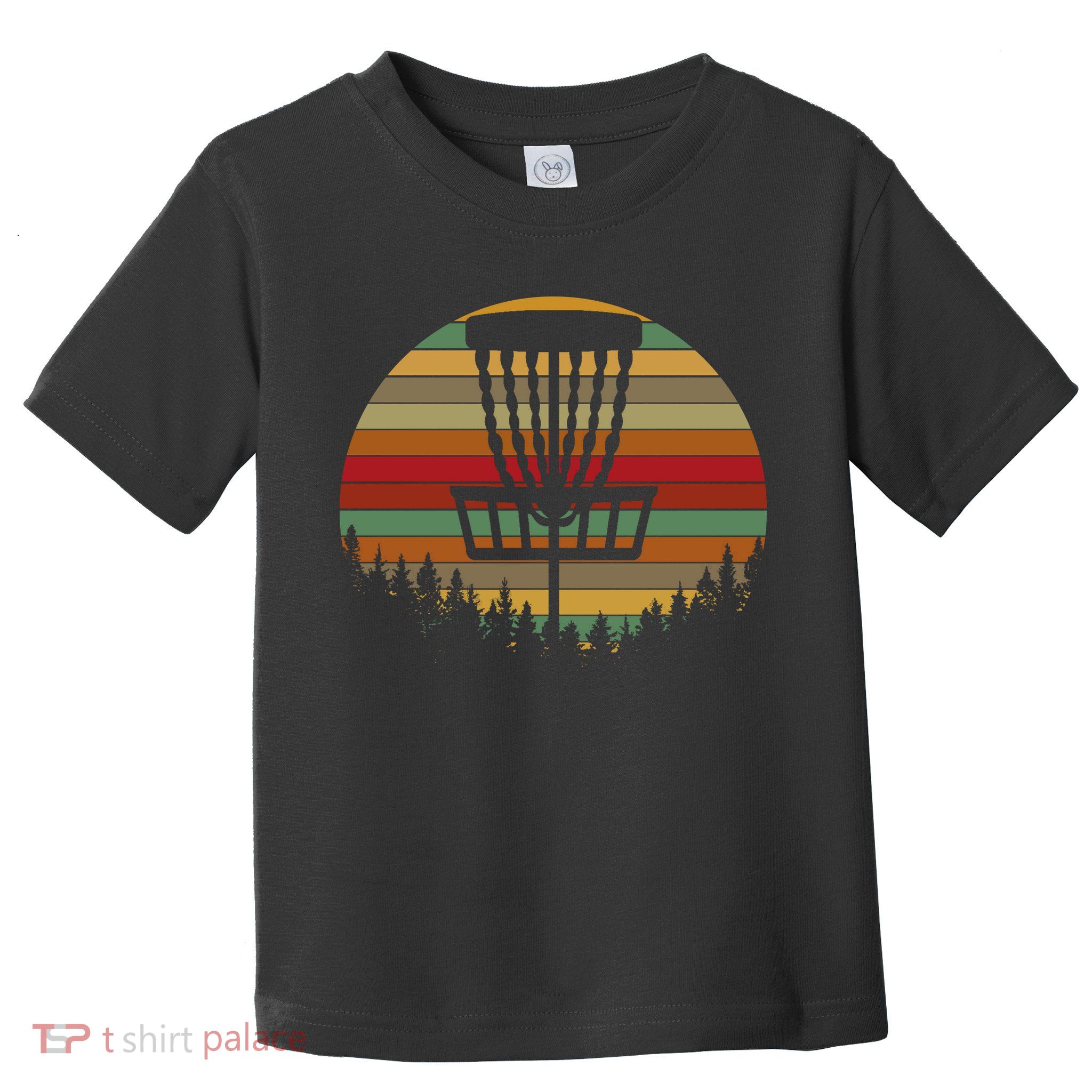 Retro Vintage Disc Golf Frolf Flying Disc Sport Lover Toddler T-Shirt