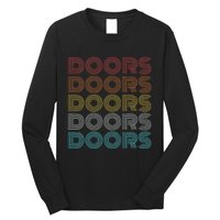 Retro Vintage Doors Long Sleeve Shirt