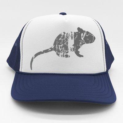 Rat Vintage Design Rat Print Trucker Hat