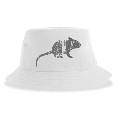 Rat Vintage Design Rat Print Sustainable Bucket Hat