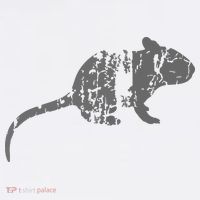 Rat Vintage Design Rat Print Button