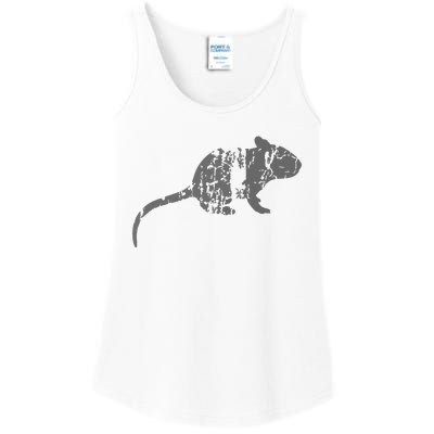 Rat Vintage Design Rat Print Ladies Essential Tank