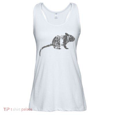 Rat Vintage Design Rat Print Ladies Essential Flowy Tank