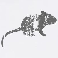 Rat Vintage Design Rat Print Golf Towel