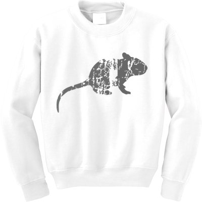 Rat Vintage Design Rat Print Kids Sweatshirt