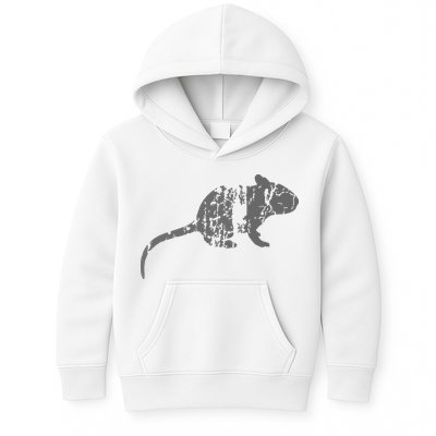 Rat Vintage Design Rat Print Kids Hoodie