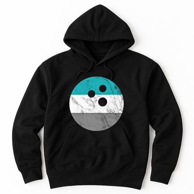 Retro Vintage Distressed Bowling Ball Or Gift Hoodie