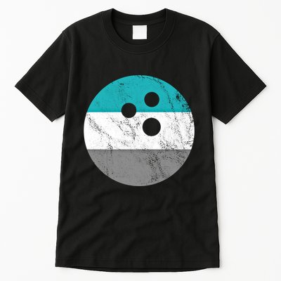 Retro Vintage Distressed Bowling Ball Or Gift Tall T-Shirt