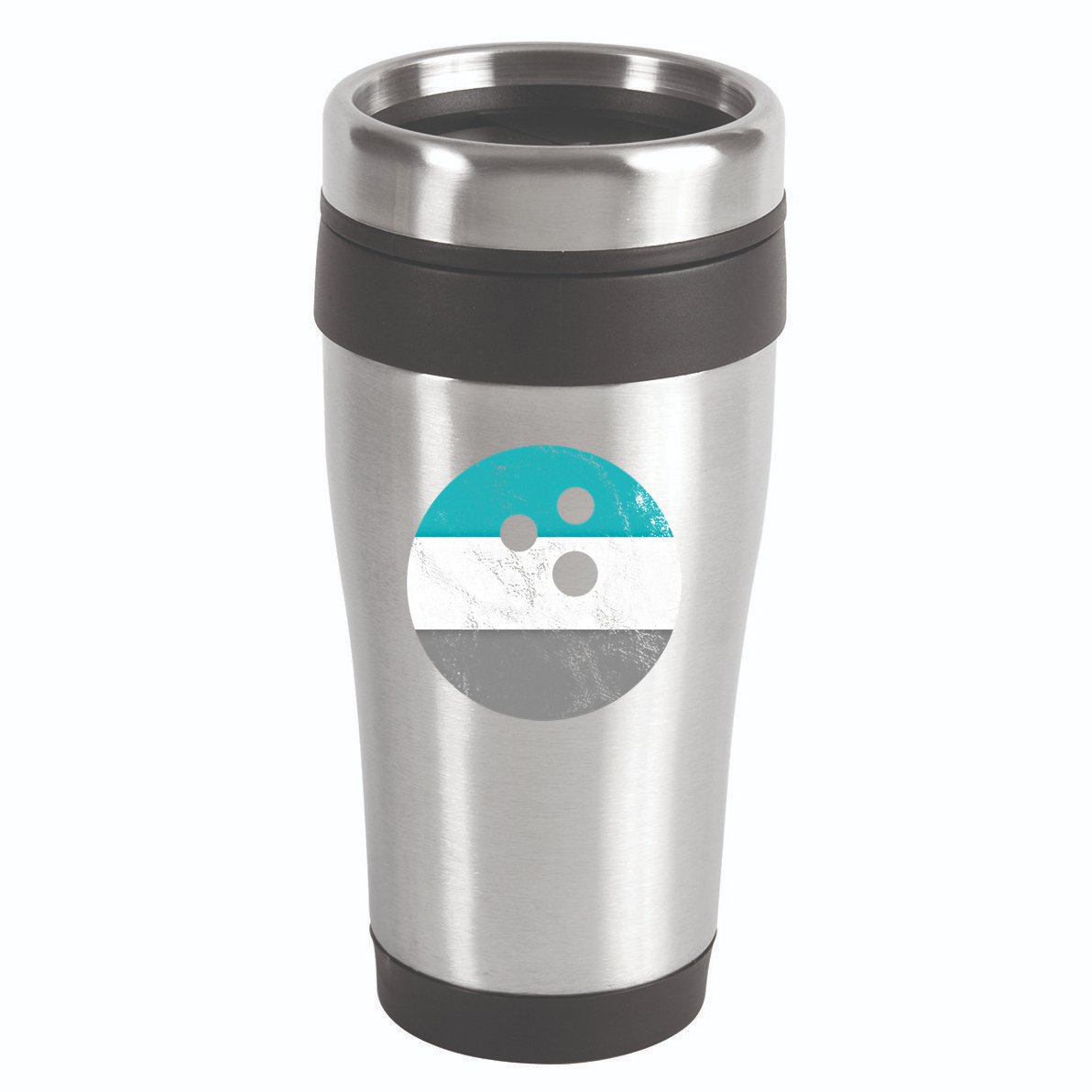 Retro Vintage Distressed Bowling Ball Or Gift 16oz Travel Tumbler