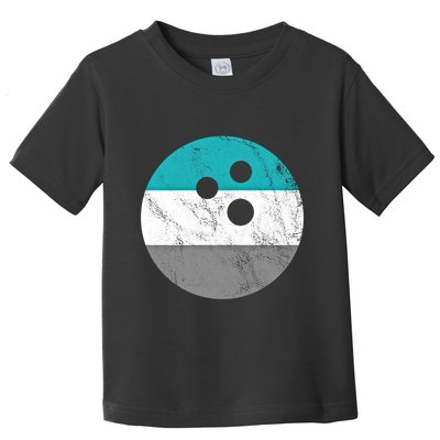 Retro Vintage Distressed Bowling Ball Or Gift Toddler T-Shirt