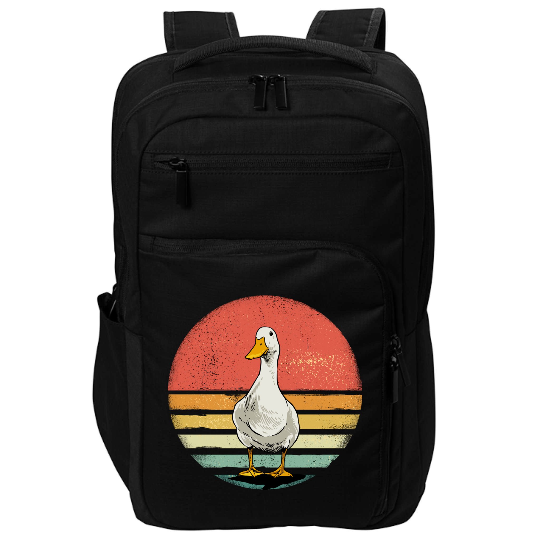 Retro Vintage Duck Gift Impact Tech Backpack