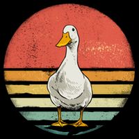 Retro Vintage Duck Gift Bucket Hat