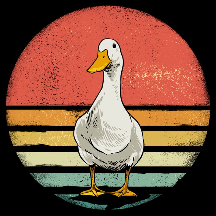 Retro Vintage Duck Gift Bucket Hat