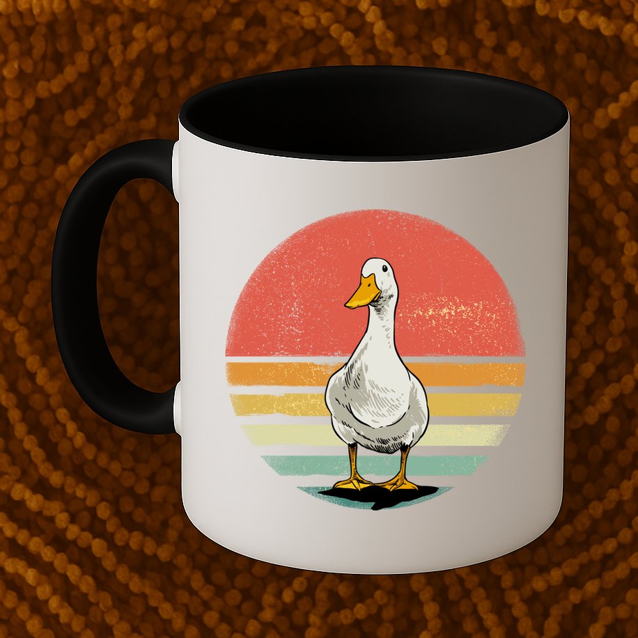 Retro Vintage Duck Gift Mug