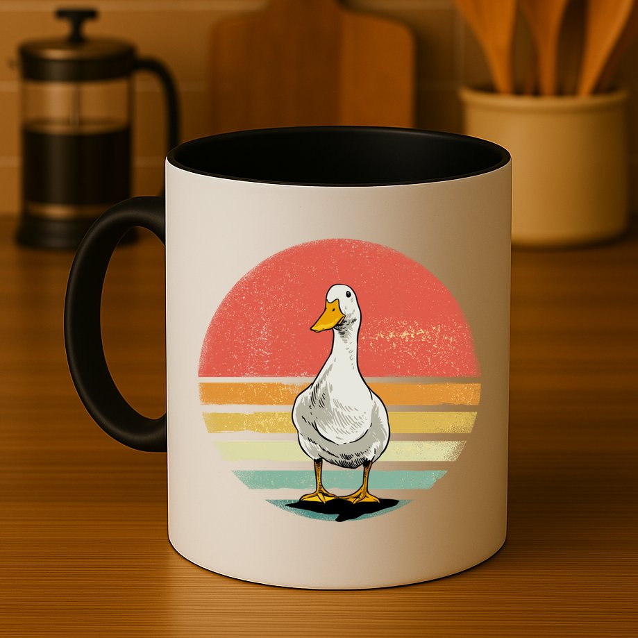 Retro Vintage Duck Gift Mug