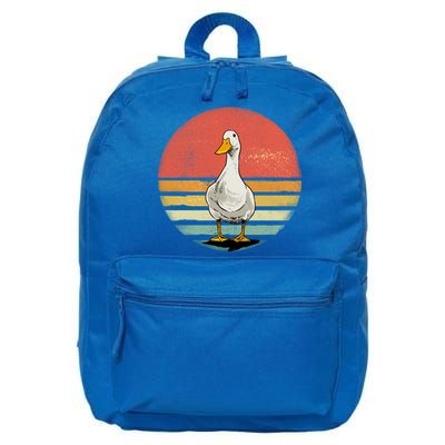 Retro Vintage Duck Gift 16 in Basic Backpack