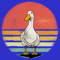 Retro Vintage Duck Gift Baby Bodysuit