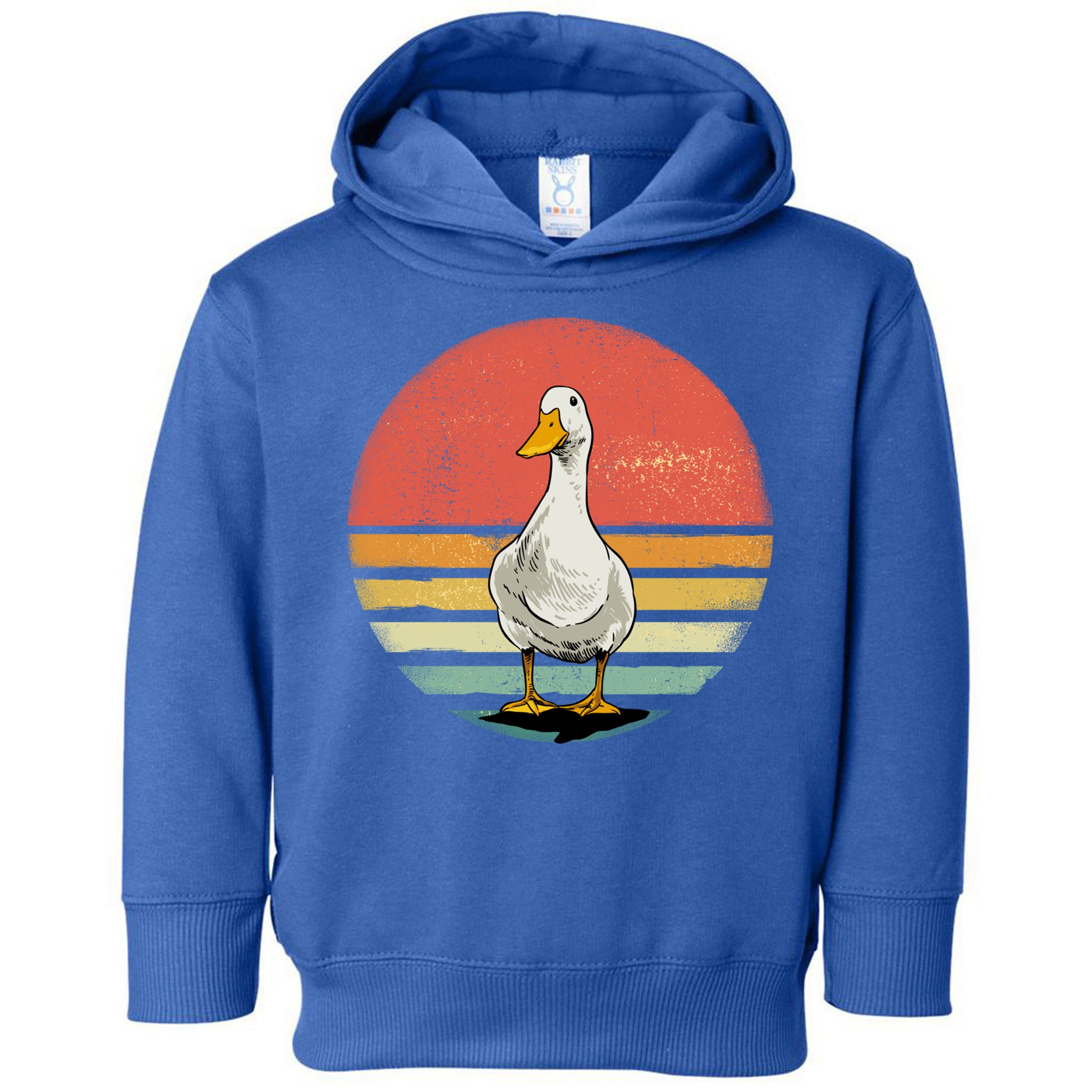 Retro Vintage Duck Gift Toddler Hoodie