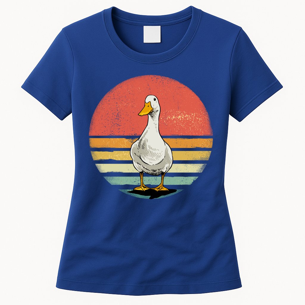 Retro Vintage Duck Gift Womens T-Shirt