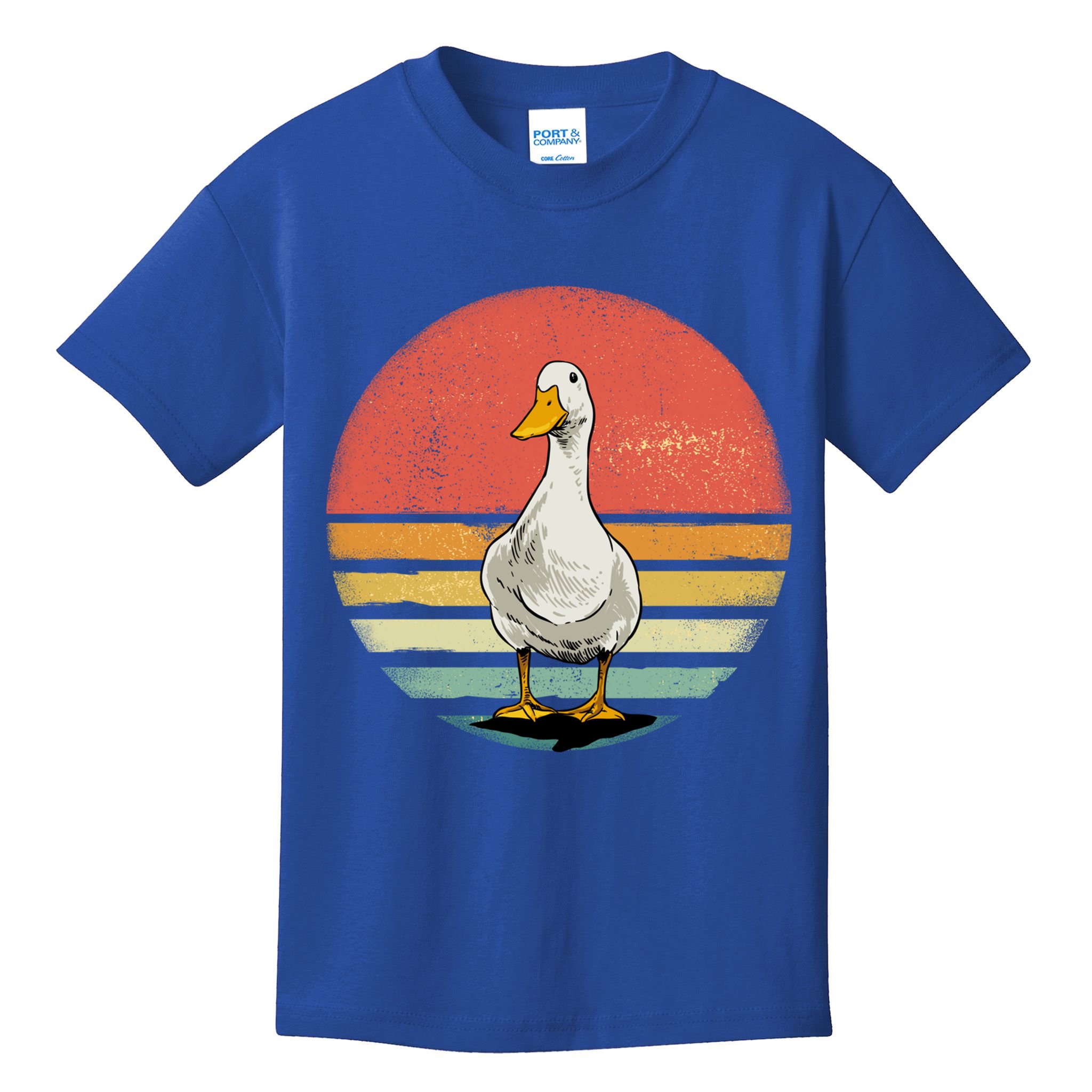 Retro Vintage Duck Gift Kids T-Shirt