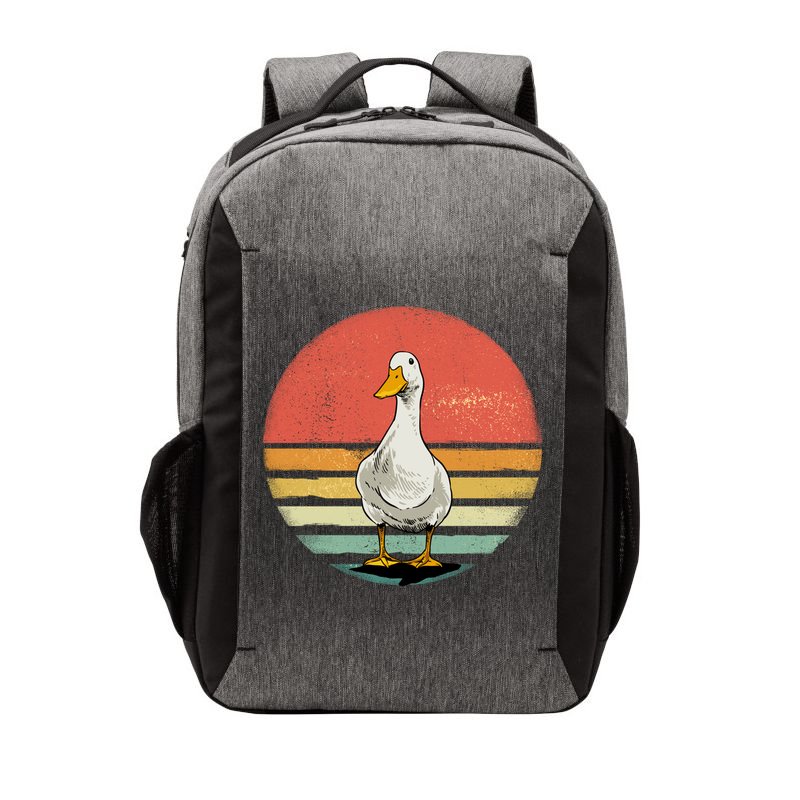 Retro Vintage Duck Gift Vector Backpack