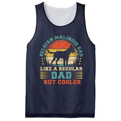 Retro Vintage Dog Funny Belgian Malinois Dad Fathers Day Mesh Reversible Basketball Jersey Tank