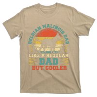 Retro Vintage Dog Funny Belgian Malinois Dad Fathers Day T-Shirt