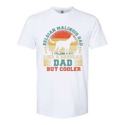 Retro Vintage Dog Funny Belgian Malinois Dad Fathers Day Softstyle CVC T-Shirt