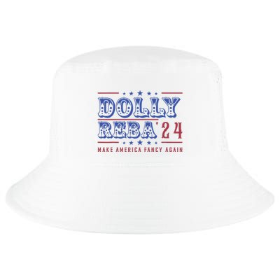 Retro Vintage Dolly And Reba 2024 Make America Fancy Again Cool Comfort Performance Bucket Hat