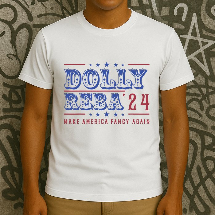 Retro Vintage Dolly And Reba 2024 Make America Fancy Again T-Shirt
