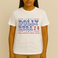 Retro Vintage Dolly And Reba 2024 Make America Fancy Again T-Shirt