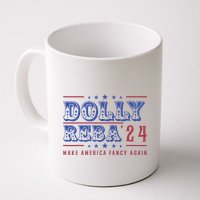 Retro Vintage Dolly And Reba 2024 Make America Fancy Again Mug