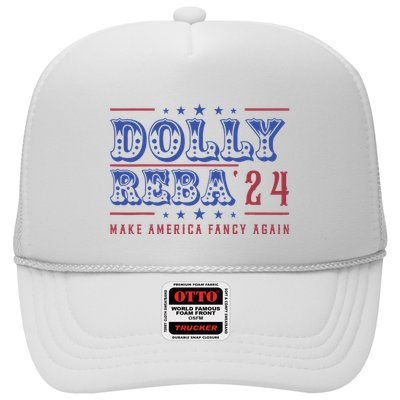 Retro Vintage Dolly And Reba 2024 Make America Fancy Again Trucker Hat