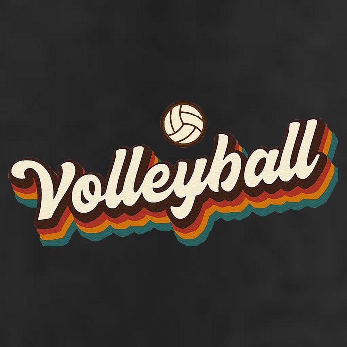 Retro Volleyball Design Volleyball Cool Comfort Performance Bucket Hat