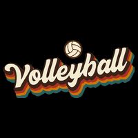 Retro Volleyball Design Volleyball Cooling Performance Crew T-Shirt