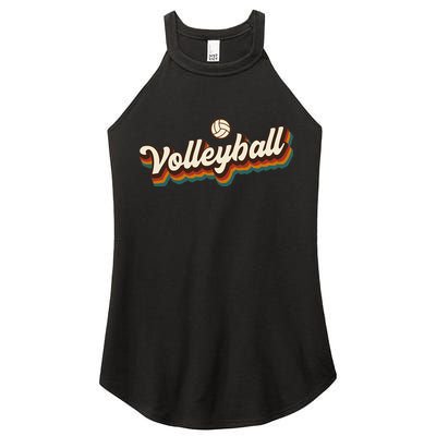Retro Volleyball Design Volleyball Women's Perfect Tri Rocker Tank