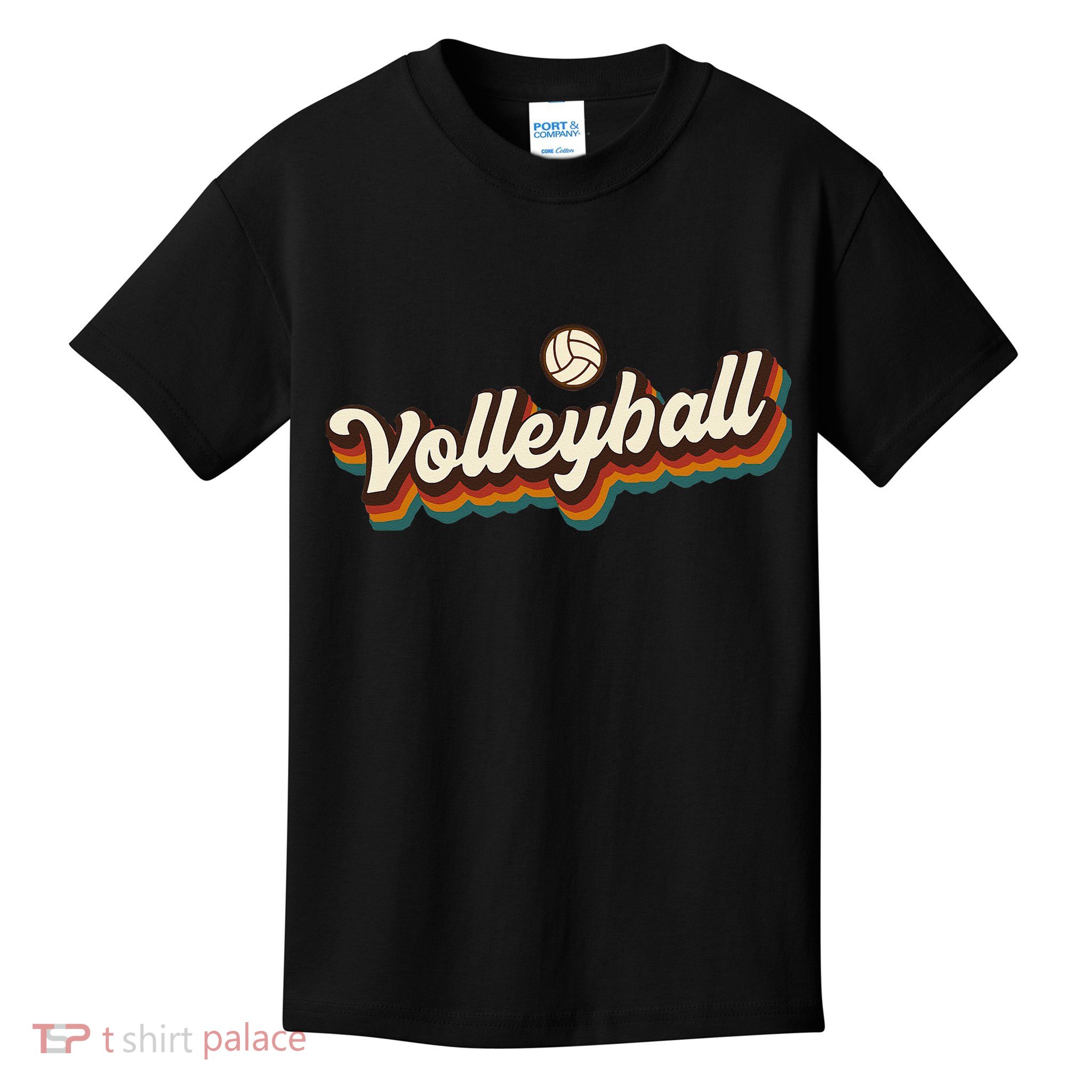 Retro Volleyball Design Volleyball Kids T-Shirt