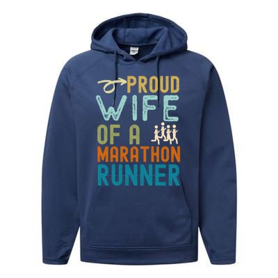 Retro Vintage Distressed Gift Performance Fleece Hoodie