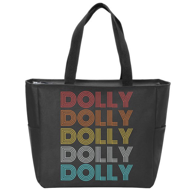 Retro Vintage Dolly Zip Tote Bag