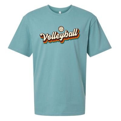 Retro Volleyball Design Volleyball Sueded Cloud Jersey T-Shirt