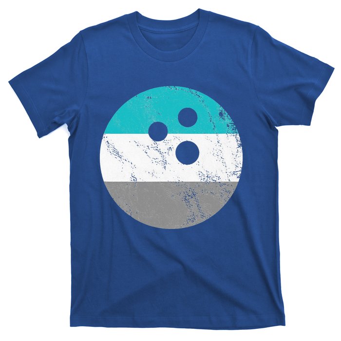 Retro Vintage Distressed Bowling Ball T-Shirt