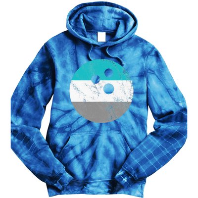 Retro Vintage Distressed Bowling Ball Tie Dye Hoodie