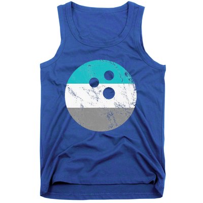 Retro Vintage Distressed Bowling Ball Tank Top