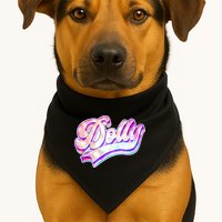 Retro Vintage Dolly USA-Made Doggie Bandana