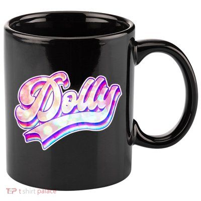Retro Vintage Dolly 11oz C Handle Ceramic Mug