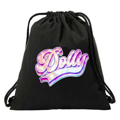 Retro Vintage Dolly Drawstring Bag