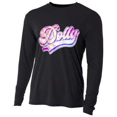 Retro Vintage Dolly Cooling Performance Long Sleeve Crew